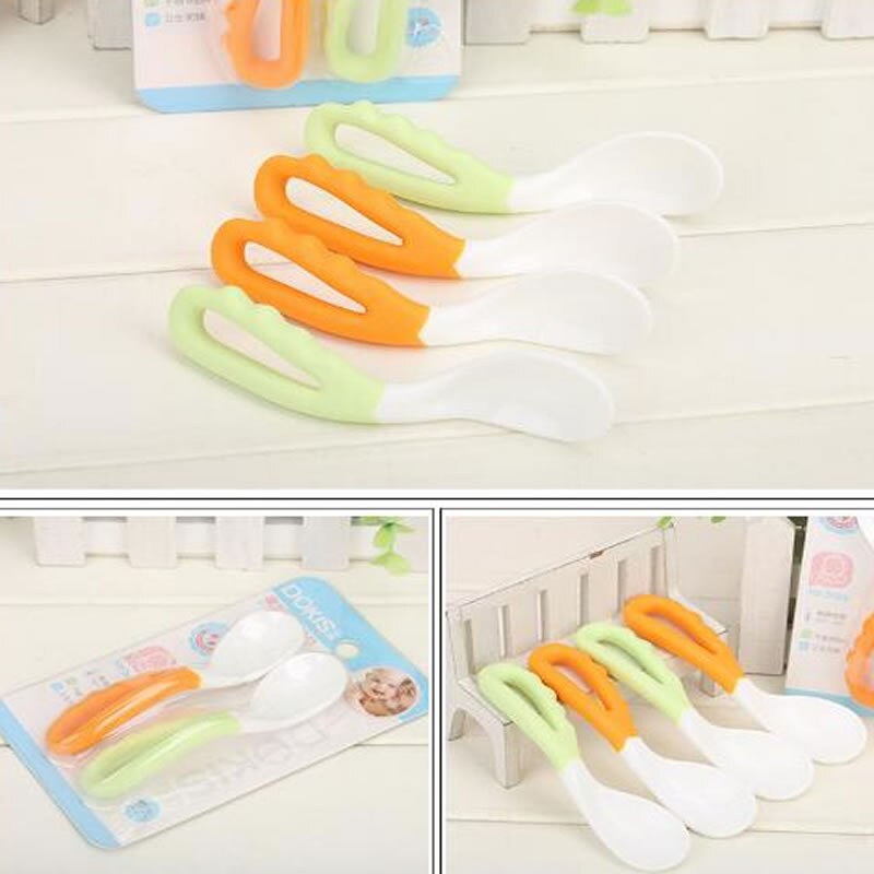 Baby Self Feeding Spoon Easy Grip Handle